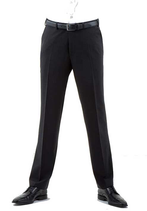 Digel Charcoal Quality Plain Wool Mixture Suit Trouser Plain Front