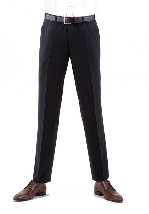 Digel Navy Quality Plain Wool Mixture Suit Trouser Plain Front
