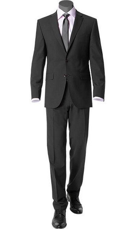 Digel Pure Wool Suit in Black