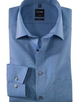 Olymp Modern Fit Non Iron Chambray Cotton Shirt