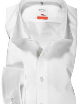 Olymp Modern Fit Non Iron Cotton White DOUBLE CUFF Shirt