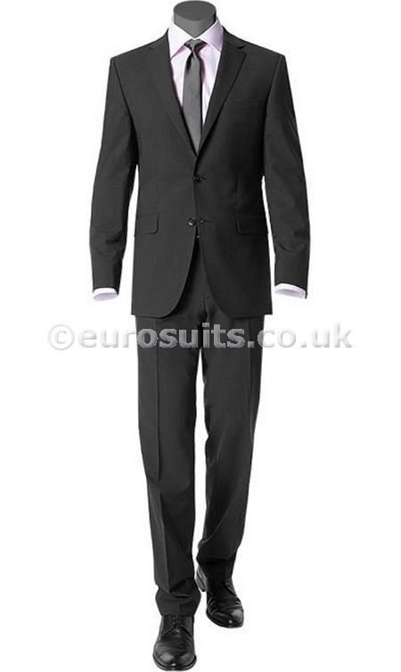 Digel Pure Wool Suit in Charcoal Grey