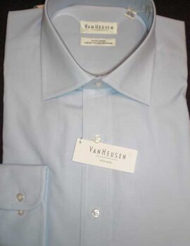 Van Heusen Extra Long Sleeve Blue Shirt. Size 16″ and 17″