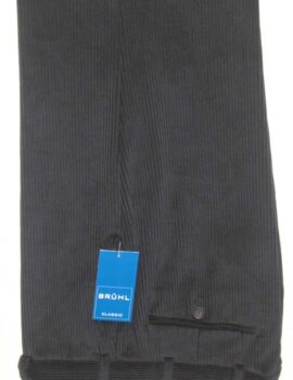Bruhl Navy Cotton Stretch Cord Trousers. Size 40” Reg Left