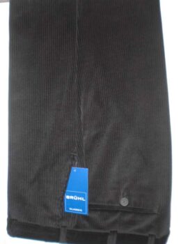 Bruhl Black Cotton Stretch Cord Trousers. Limited Sizes