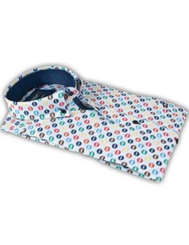 Giordano Half Sleeve Multicolour print Shirt. Regular Fit. Size Large