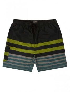 Ed Baxter Black and Green Swim Short. 4XL
