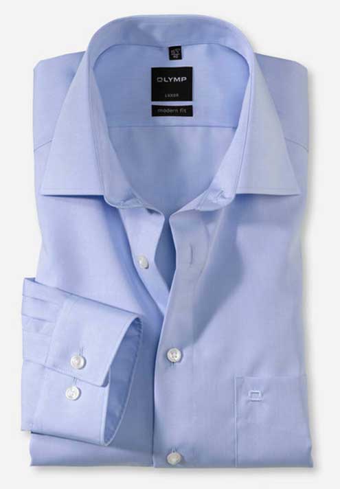 Olymp Blue Extra Long Sleeve Shirt. Modern Fit