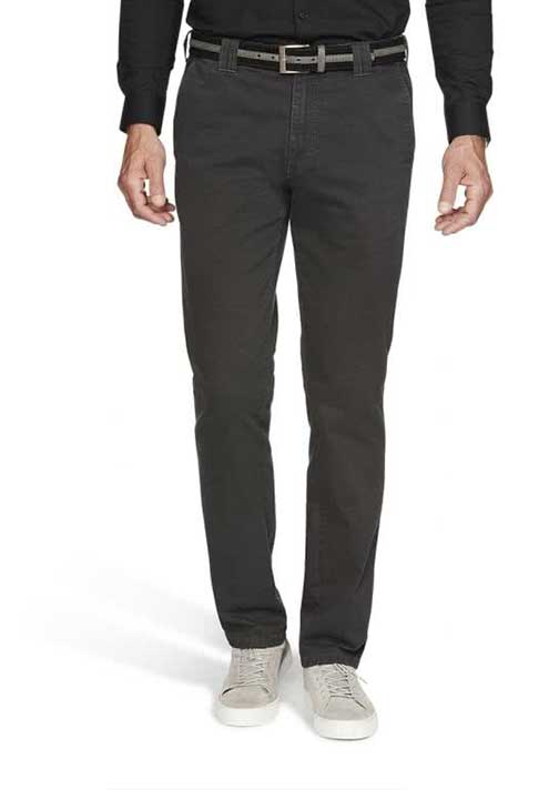 Meyer Charcoal Grey Roma Cotton Stretch Chino Trousers. 46"short  and 52" regular Available