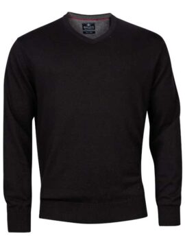 Baileys Black V Neck Sweater. Wool and Cotton Mix. 3XL and 4XL Left