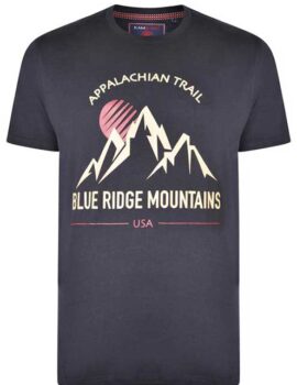 Kam Jeanswear Black Mountain Trail Short Sleeve Logo Tee Shirt. Size 2XL Left