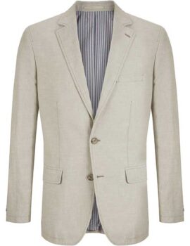 Douglas Linen Blend Lightweight Stone Colour Jacket. 42″ Chest Available.