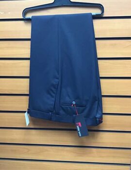 Atelier Torino Plain Navy Trousers. Size 42” Reg Left