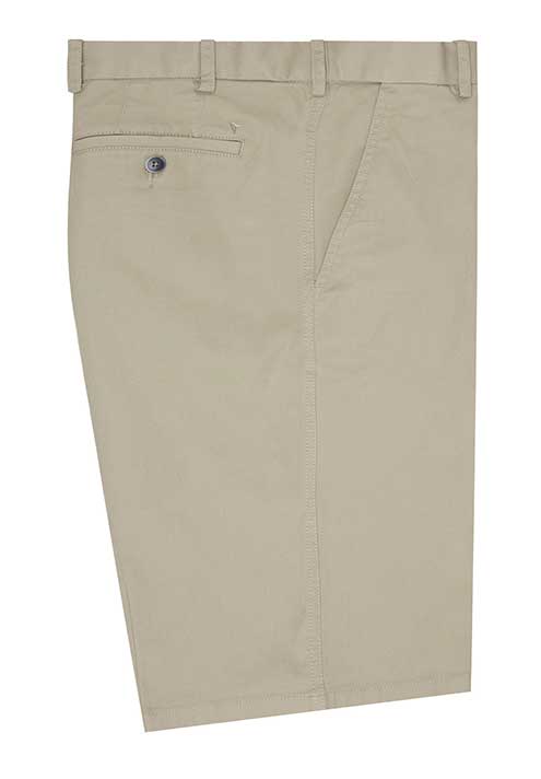 Douglas and Grahame Beige Cotton Stretch Short..