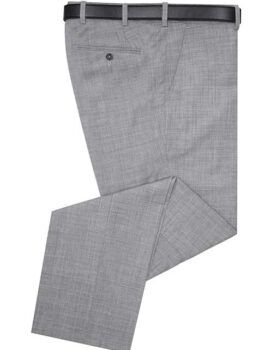 Douglas and Grahame Prestige Light Grey Formal Stretch Trousers.