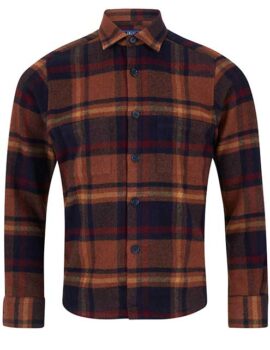 Douglas and Grahame ‘Drifter’ Dark Orange ‘Shacket’ Overshirt. Xl to 3XL Available.