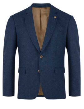 Douglas Light Navy Check Jacket.