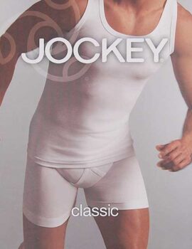 Jockey Twin Pack White 100% Cotton Vest. Size 5XL. Clearance