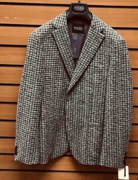 Digel Grey/Khaki Jersey Fabric Jacket. Size 40” Regular . Clearance