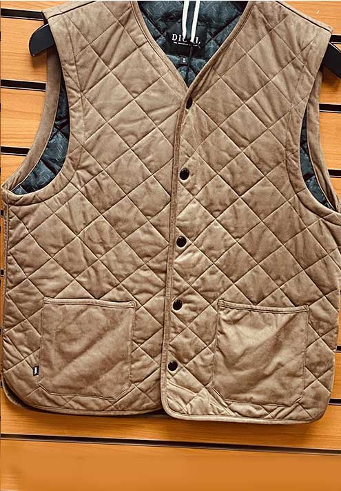 Digel Tan Coloured Lightly Padded Gilet.size 40”