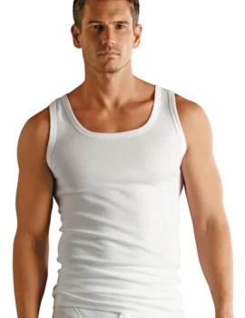 Jockey Twin Pack White 100% Cotton Vest. Size 5XL. Clearance