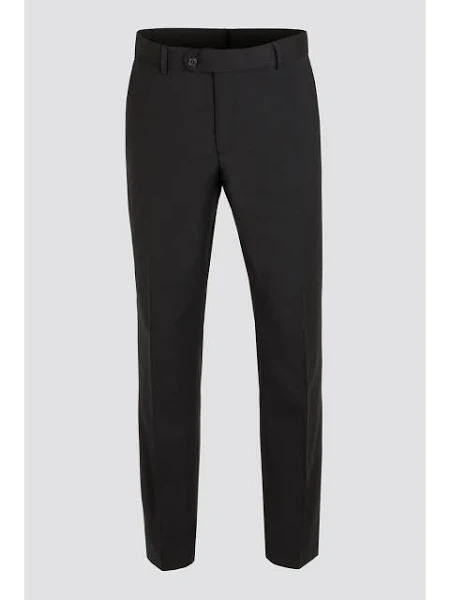 Scott Navy Wool Mix Plain Fronted Trouser. Regular and Large Sizes.