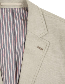 Douglas Linen Blend Lightweight Stone Colour Jacket. 42″ Chest Available.