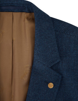 Douglas Light Navy Check Jacket.