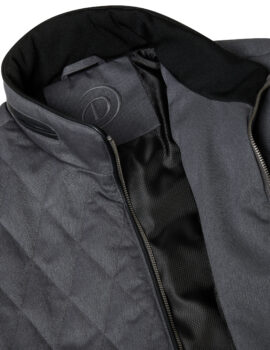 Douglas Fashionable Grey Semi Quilted Casual Jacket.