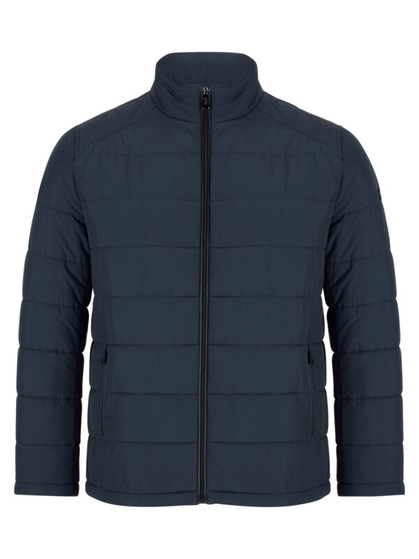 Daniel Grahame Navy Waist Length Zipped Quilted Casual Jacket. Modern Fit. Size 44" Left