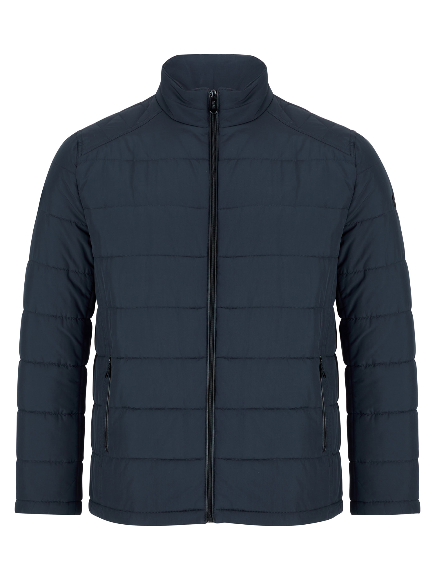 Daniel Grahame Navy Waist Length Zipped Quilted Casual Jacket. Modern Fit. Size 44" Left