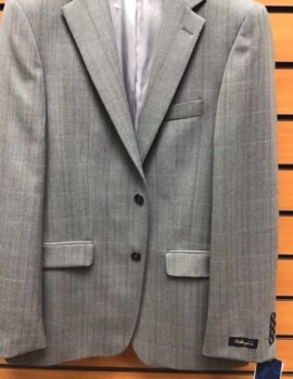 Wellington Grey Herringbone Overcheck Jacket. Limited Sizes