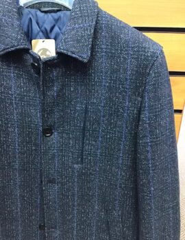 Daniel Grahame Navy Wool Mix Casual Car Coat.