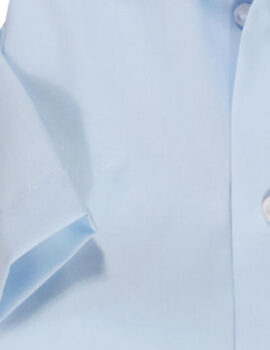 Olymp Luxor Light Blue Comfort Fit Non Iron Short Sleeve Shirt.