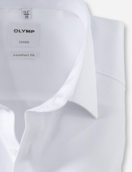 Olymp White Non Iron Cotton Extra Long Sleeve Shirt. Comfort Fit