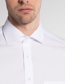 Eterna Modern Fit Shirt White Short Sleeve Shirt
