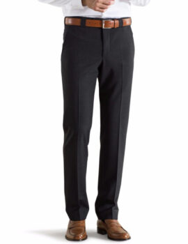 Meyer Mid-Weight Charcoal Wool Mix Trouser