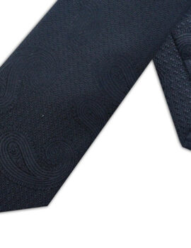 Knightsbridge Black Paisley Extra Long Polyester Tie