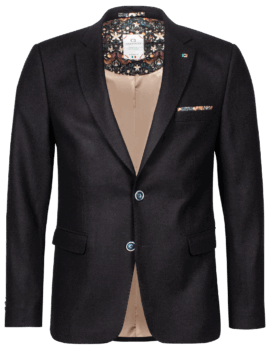 Giordano Black Solid Wool Mix Jacket. 48″ Left