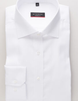 Eterna’s New ‘Opaque’ Non Iron Twill Cotton Long Sleeve Shirt. Modern Fit