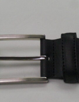 Lindenmann of Germany Black Leather Belt. All Sizes available.