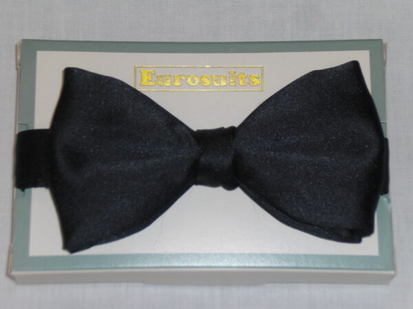 Black Ready Tied Bow Tie. Available in Larger Sizes as Well.