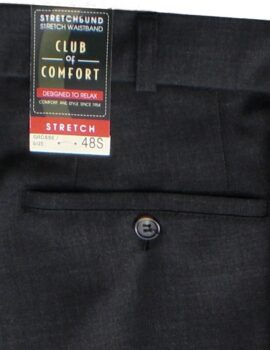 Club of Comfort Lightweight Trousers Charcoal. Sizes 48″ Reg and 50″ Reg Left.