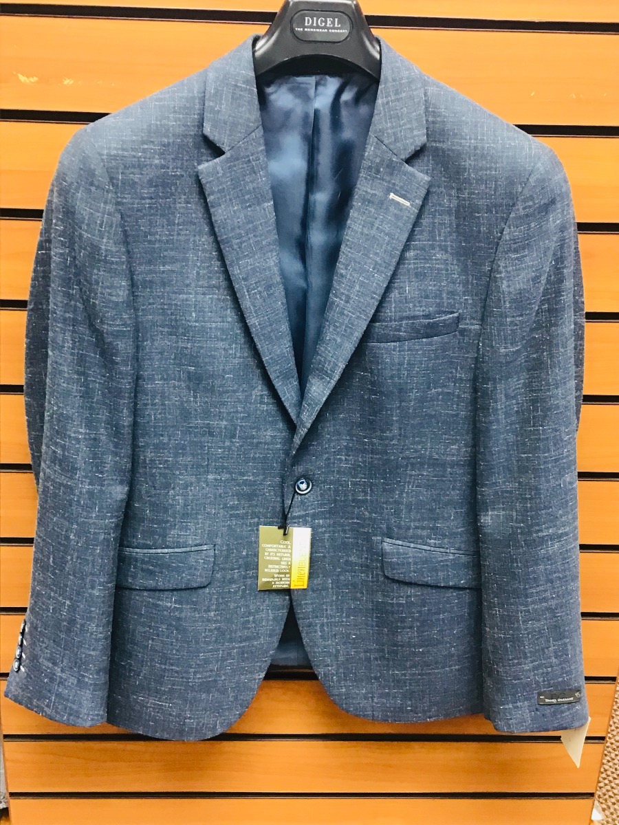 Daniel Grahame Blue Linen Blend Jacket . Size Reg.40” Only.