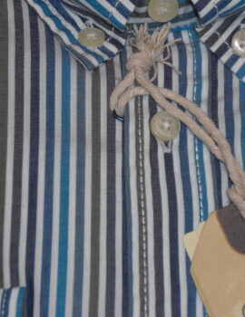 Camel Active Multicoloured Long Sleeve Striped Button Down Casual Shirt. Med and Large Left