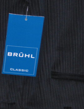 Bruhl Navy Cotton Stretch Cord Trousers. Size 40” Reg Left