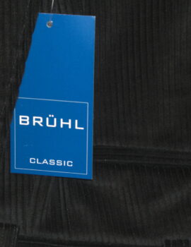 Bruhl Black Cotton Stretch Cord Trousers. Limited Sizes