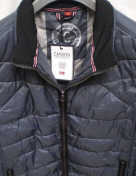 Canson Sleeveless Bodywarmer in Steel Blue. 44″ Left