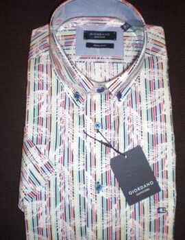 Giordano Multicoloured Half Sleeve Print Shirt. Size 2XL Left