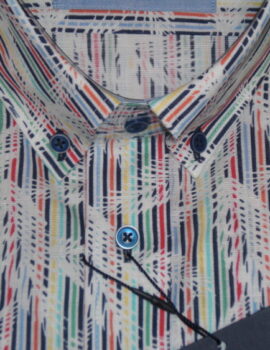 Giordano Multicoloured Half Sleeve Print Shirt. Size 2XL Left